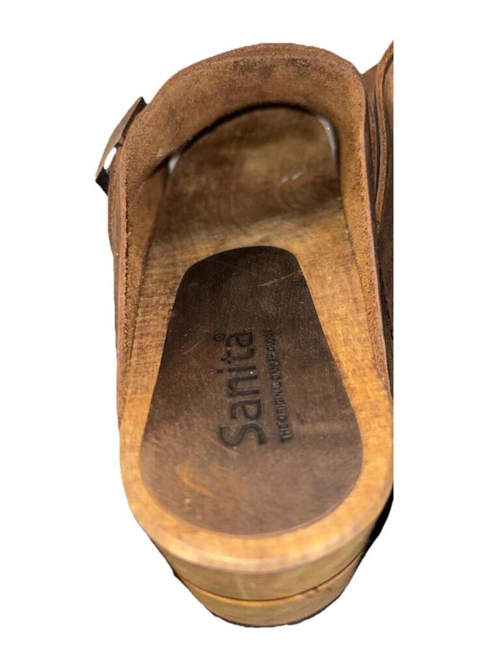 Sanita The Original Danish Clogs Slip On Brown Leather size 42 - Picture 6 of 9